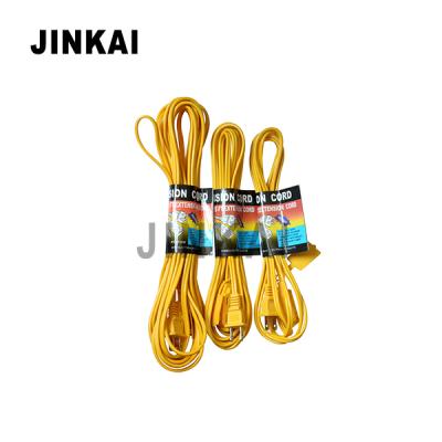 China J100035 INDOOR WHITE YELLOW YELLOW INDUSTRY EQUIPMENT 3-OUTLET EXTENSION CORD 16 GAUGE 6FT for sale