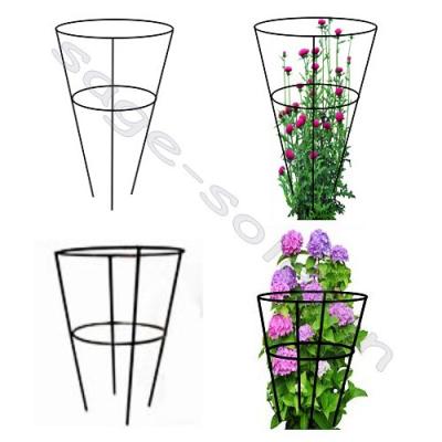 China Home& Garden peony support cage. Cone form wire cage for tomato plant and vine for sale