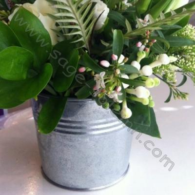 China Sustainable Galvanized Metal Pot for sale