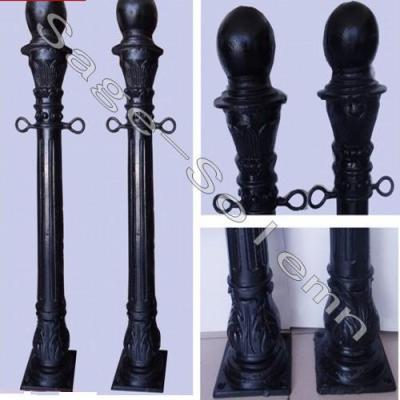 China Street cast iron bollards for street, traffic, park, cast iron pile for sale