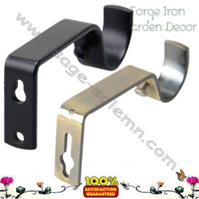 China Wrought Iron Curtain Rod Wall Bracket in Garden for sale