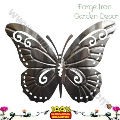 China Home& Garden Hot Selling Wrought Iron Stamping Butterfly Ornaments for sale