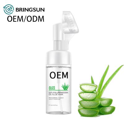 China High Quality Easily Cleansing OEM All Natural Removes Makeup Cleanses Refreshes Organic FaceAloe Vera Essence Cleansing Mousse for sale