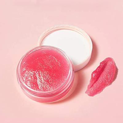 China Waterproof Natural Rose Sugar Lemon Strawberry Flavor Vegan Organic Private Label Container Lip Scrub for sale