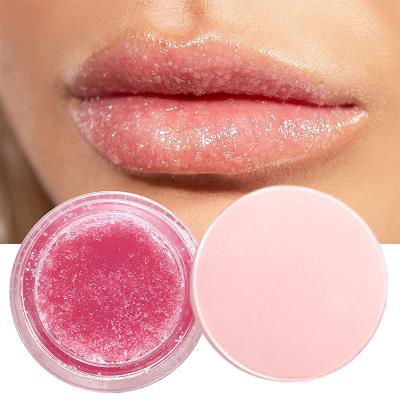 China Private Label Logo Lip Scrub Waterproof Pink Moisturizing Lipscrub Exfoliating Organic Lip Care Scrub for sale