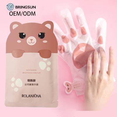 China Nicotinamide Hand Moisturizer Hand Mask Brightening Deep Whitening Mask Repairing Hand Mask Gloves A1219 for sale