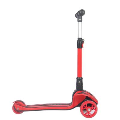 China Red Foldable Kid Kick Scooter For Kid , Kid Foot Scooter , 3 Wheels Kids Scooter for sale