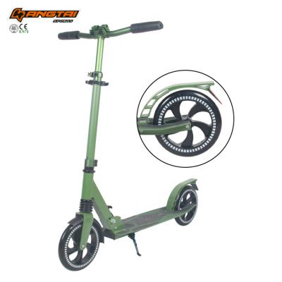 China Cheap Pro Urban Foldable Adult Kick Scooter 200mm Big Front Pu 2 Wheel Youth for sale