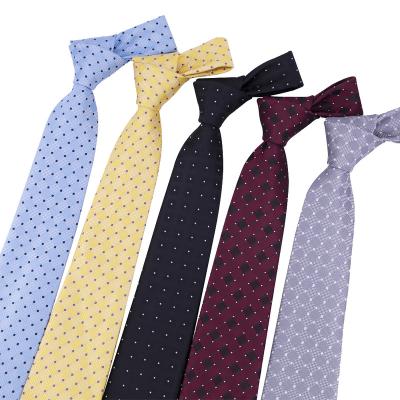 China 100% Handmade RunLin Yarn Dyed Woven Jacquard Fabric Daily Formal Casual Handmade Customized Silk Ties for sale