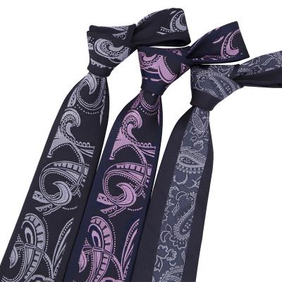 China 100% Handmade RunLin Formal Casual Woven Jacquard Fabric Wholesale Customized Handmade Paisley Silk Ties for sale