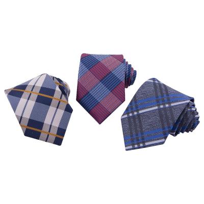 China 100% Handmade RunLin Factory Customized  Formal Yarn Dyed Woven Jacquard Handmade Silk Ties for Men for sale