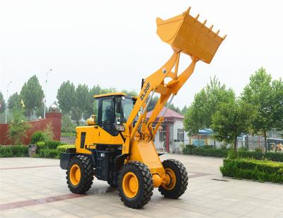 China Hydraulic Construction Material Stores Mini Full Wheel Loader With New Design ZL20F (2Tons) for sale