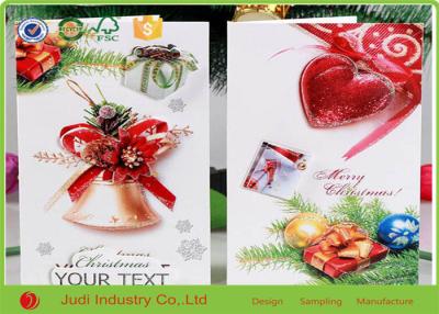 China Laser Cute Holiday Greeting Cards CMYK Glossy Lamination In Paper Crafts for sale