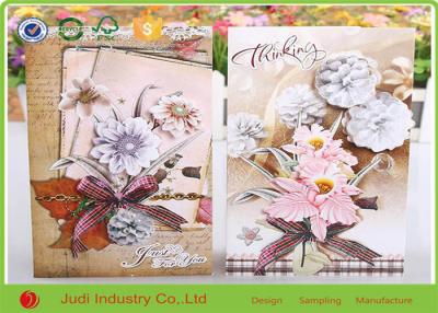 China Elegant Custom Holiday Greeting Cards Glitter Finish 3D Birthday Wishes Cards for sale