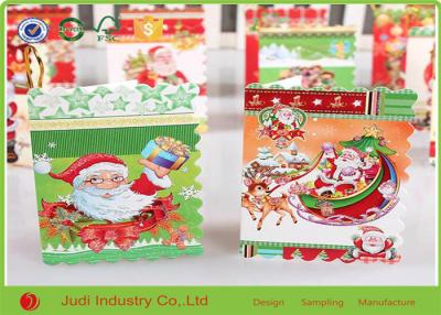 China Glitter Handmade Holiday Greeting Cards Size Customized Funny Christmas Cards For Business for sale