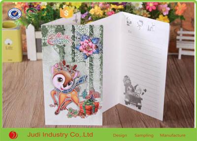 China Two Sided Printing Holiday Christmas Cards , Professional Happy Birthday Greeting Cards for sale