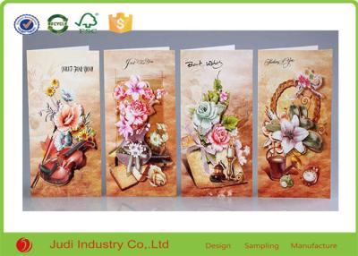 China Custom Design Folded Holiday Greeting Cards Offset Printing Personalized Greeting Cards for sale