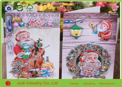 China Handmade Greeting Cards For Birthday , UV Printing Personalised Christmas Cards for sale