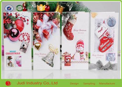 China 3D Foldable Pop Up Christmas Greeting Cards Rectangle / Square Happy Birthday Cards for sale