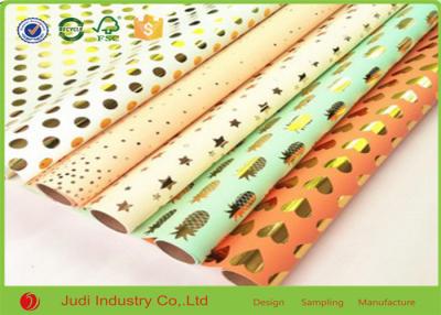 China 100 Gsm Art  Custom Printed Wrapping Paper Hot Stamping For Thanksgiving Day for sale