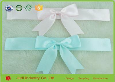 China Coloured Elastic Satin Ribbon , Satin Double Faced Ribbon With Butterfly Shape for sale