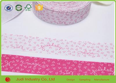 China Printed Single Face Satin Ribbon Color Customized For Exclusive Gift Packaging for sale