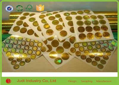 China UV Resistant Customized Self Adhesive Sticker Paper Round Hotstamping Stickers for sale