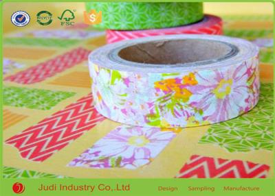 China Party Washi Masking Tape Flowers Decorating Floral Washi Crafting Tape for sale