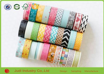 China Paper Core Decorative Washi Tape For Masking , Custom Design Printed Masking Tape for sale