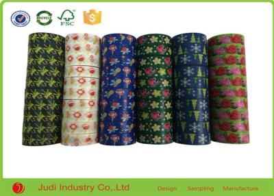 China Acid Free Colored Masking Tape With Strong Glue , Patterned Masking Tape For Scrapbooking for sale