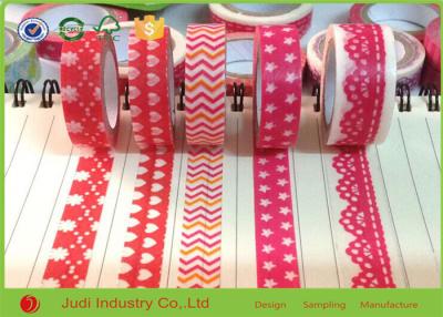 China Lovely Washi Masking Tape Gravure Printing Single Sided For Gift Craft Package for sale