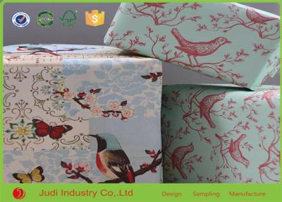 China Lightweight Metallic Wrapping Paper , Gravure Printing Vinyl Coated Wallpaper for sale