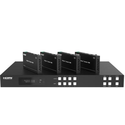 China Mini System 18G 4x4 HDMI Matrix Changer Supplement hdmi 2.0 hdmi matrix rj45 edid hdcp for sale