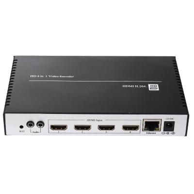 China Metal Channel HDMI 1080P H.264 Encoder RTMP HTTP Live Stream 4 up to 16 IPTV hdmi encoder iptv Facebook for sale