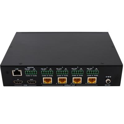 China HDMI Mini System Splitter 1 HDMI to 4 HDBaseT, 100m 4K, HDMI 2.0, HDCP 2.2 for sale