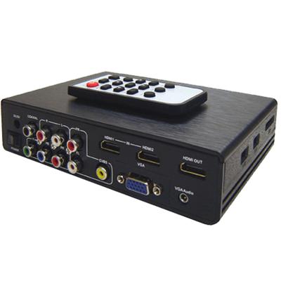 China Metal CVBS YPbPr HDMI VGA to HDMI and USB to HDMI Converter Box for sale