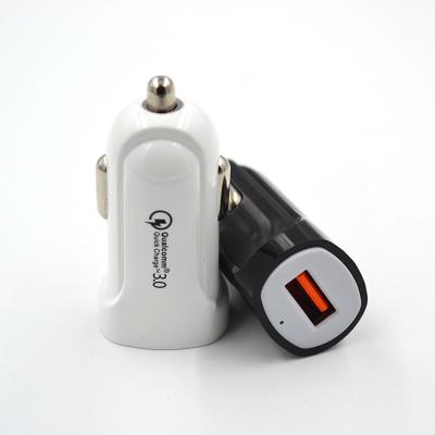 China Hot Selling Single USB QC3.0 Car Mobile Phones Portable Cell Phone Charger for sale