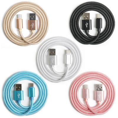 China Pure Color High End USB Cable Charger Nylon Braided 1m 2m 3m for sale