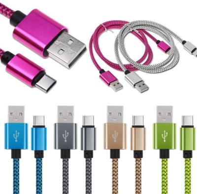 China Mobile Phone USB Cable Nylon Braided Charger for sale