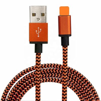 China Mobile Phone 3ft 6ft 10ft Braided Nylon Charger USB Cable for sale