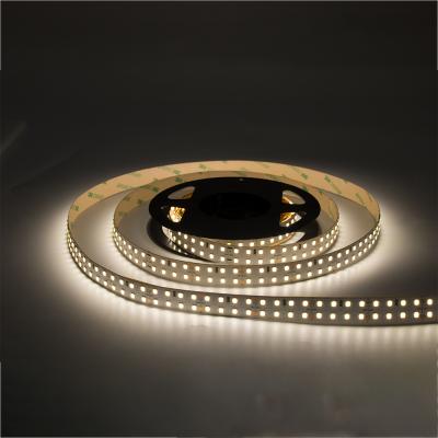 China Decoration Shenzhen Double Row Led Strip 24V 2835 4000K 240leds/m CW 80 ww 95 High CRI IP20 Led Strip Light for sale