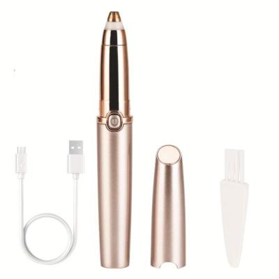 China Painless Electric Lady Eyebrow Trimmer Hair Remover Rechargeable Mini Eye Brow Shaver Safety Razor As Seen On TV for sale