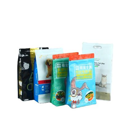 China Custom Glossy Disposable 500g 1000g 2000g Sugar Fish Cat Pet Food Disposable Flat Zipper Pouch Packing Packaging Bag 3kg 7.5 12kg for sale