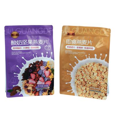 China Disposable Nut Beans Meat Coffee Tea Zip Lock Printing Eight-sided Translucent Aluminum Foil Backing Up Packaging Pouch Recyclable for sale