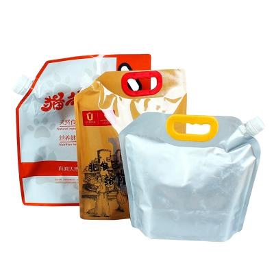 China Disposable Custom Printing Translucent Custom Printing Stand Milk Beverage Doypack Aluminum Foil Beverage Packaging Pouch Bag With Spout for sale