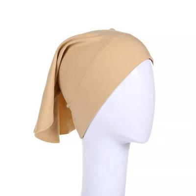 China Modest Yiwu Factory Cheap Classic Cotton Hood Indonesia Hijab Hat Inner Underscarf for sale