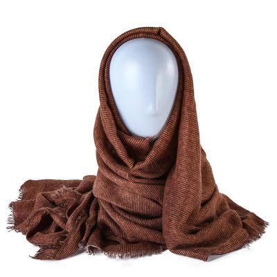 China Neckscarf& 30% warm thick tassel scarf crane shawls ladies acrylic viscous embroidery scarf autumn and winter models for sale