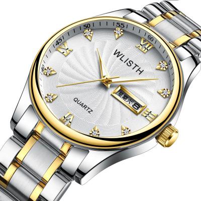 China Hot sale Amzon wristwatch men's day/date quartz watch WLISTH S904 men fashion luminous watches men for sale