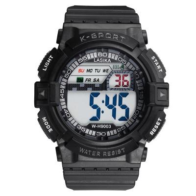 China Alarm LASIKA W-H9003 Large Screen Digital Wristwatches Waterproof 30M Price Sport Facotry OEM Watches for sale