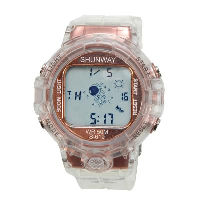 China SHUNWAY S-619 Alarm Astronaut Watch Chronograph Digital Watch Hot Selling Digital Watches For Women for sale